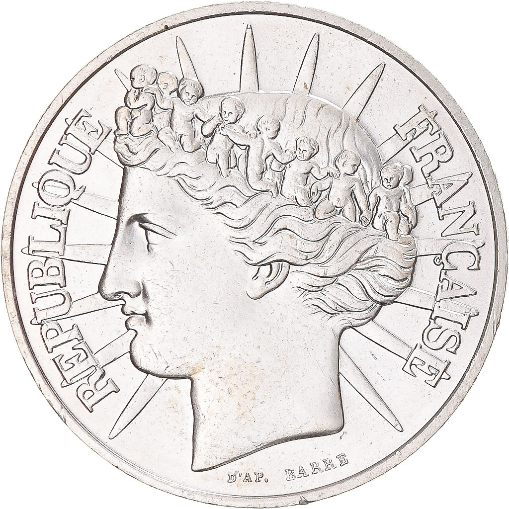 Coin, France, Fraternité, 100 Francs, 1988, MS(63), Silver, KM:966, Gadoury:903