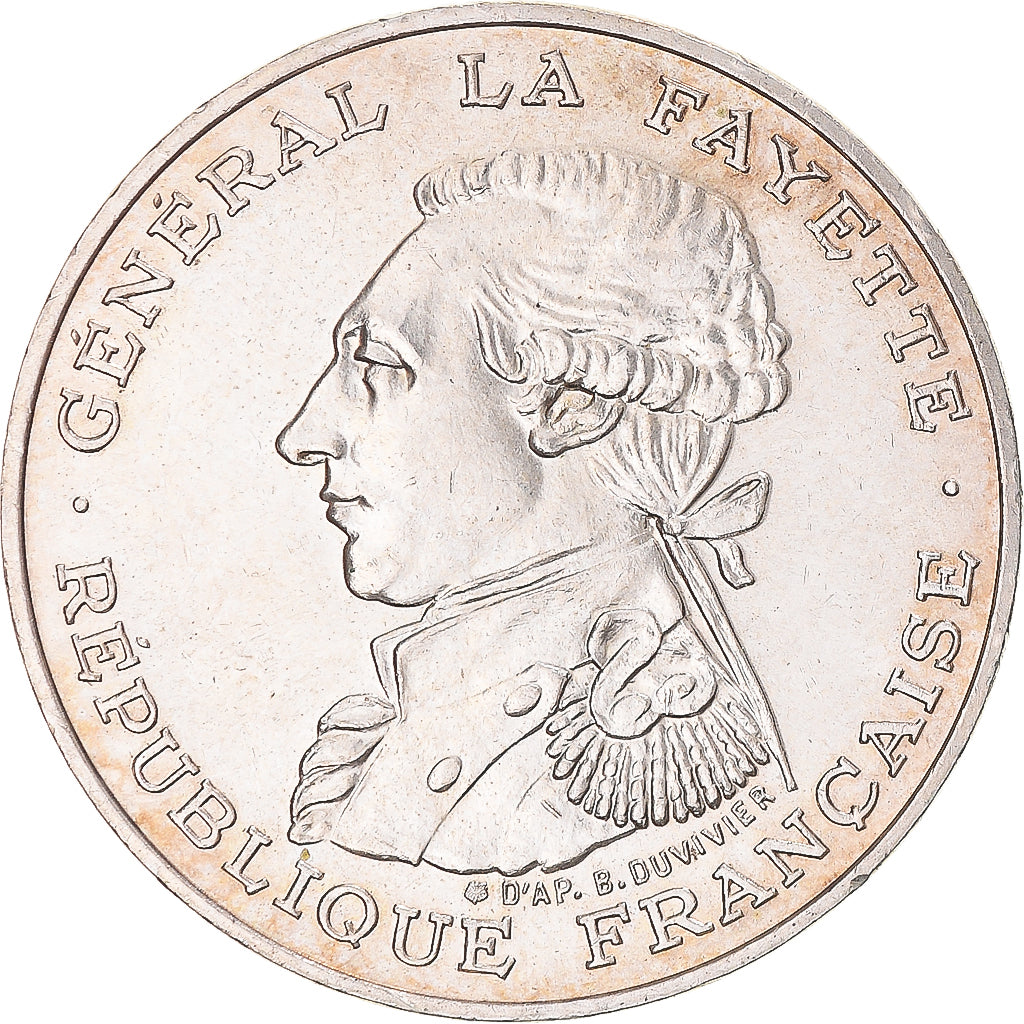Monnaie, France, Lafayette, 100 Francs, 1987, SUP, Argent, Gadoury:902, KM:962