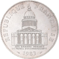 Moneta, Francia, Panthéon, 100 Francs, 1983, Paris, SPL, Argento, KM:951.1