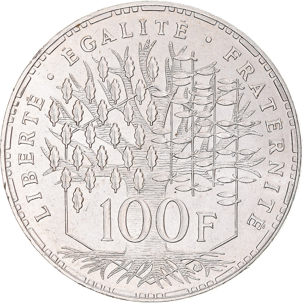 Moneta, Francia, Panthéon, 100 Francs, 1983, Paris, SPL, Argento, KM:951.1