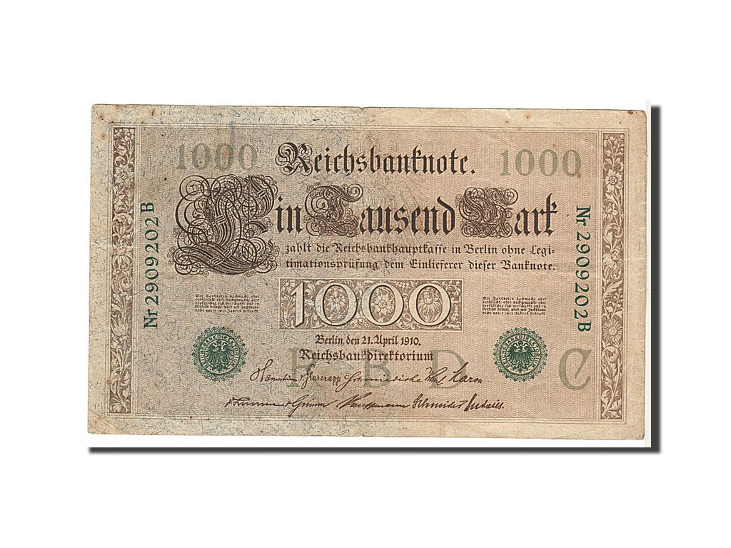Germany, 1000 Mark, 1910, KM #45b, VF(20-25), 2909202B