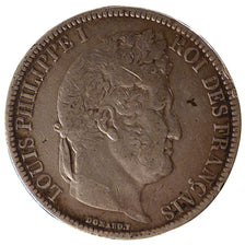 FRANCE, Louis-Philippe, 5 Francs, 1831, Rouen, VF(20-25), Silver, Gadoury...