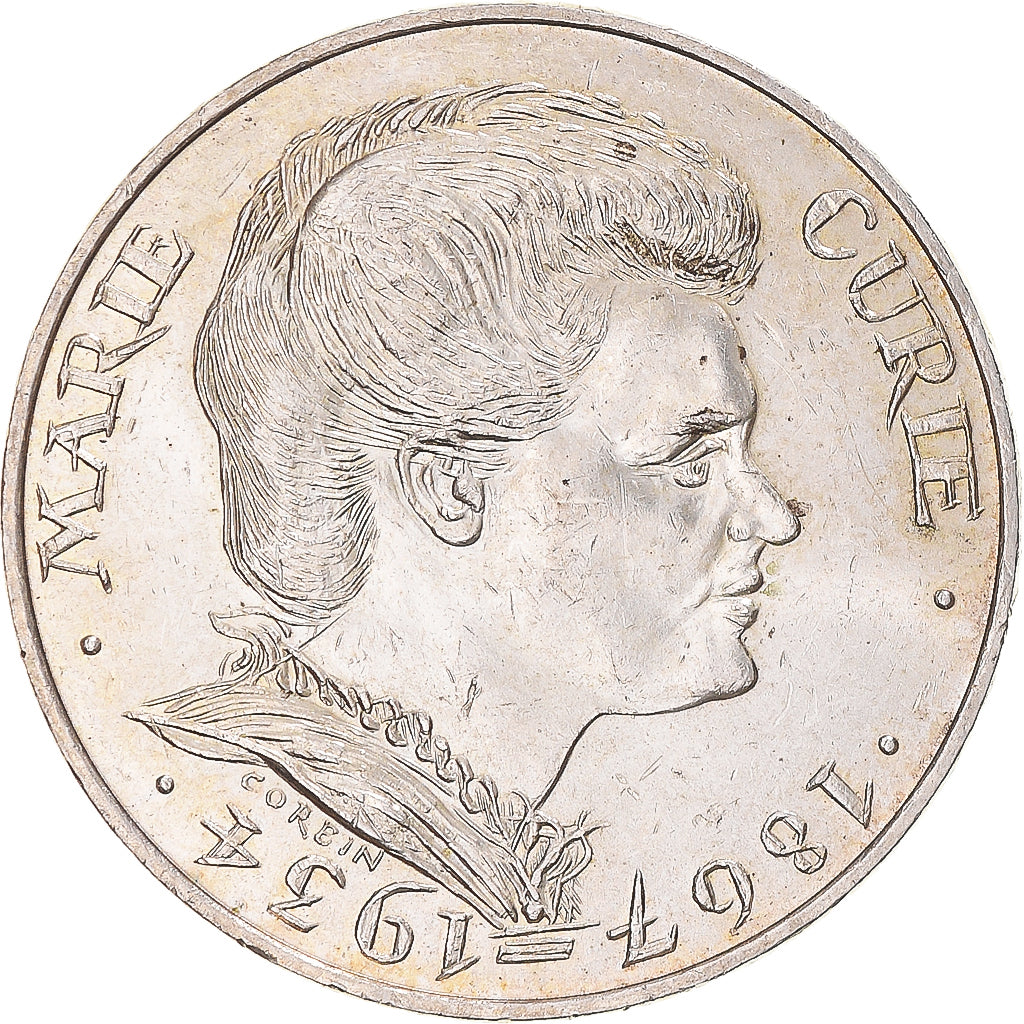Coin, France, Marie Curie, 100 Francs, 1984, AU(50-53), Silver, Gadoury:899