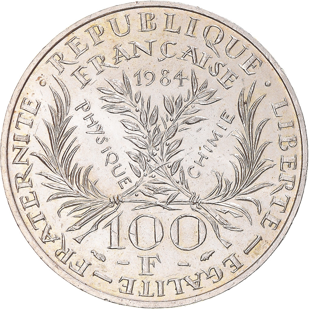Coin, France, Marie Curie, 100 Francs, 1984, AU(50-53), Silver, Gadoury:899