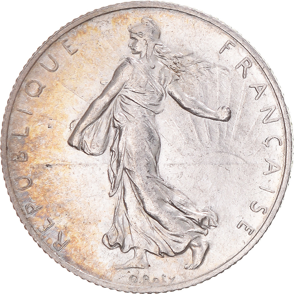 Coin, France, Semeuse, 2 Francs, 1915, Paris, MS(60-62), Silver, KM:845.1