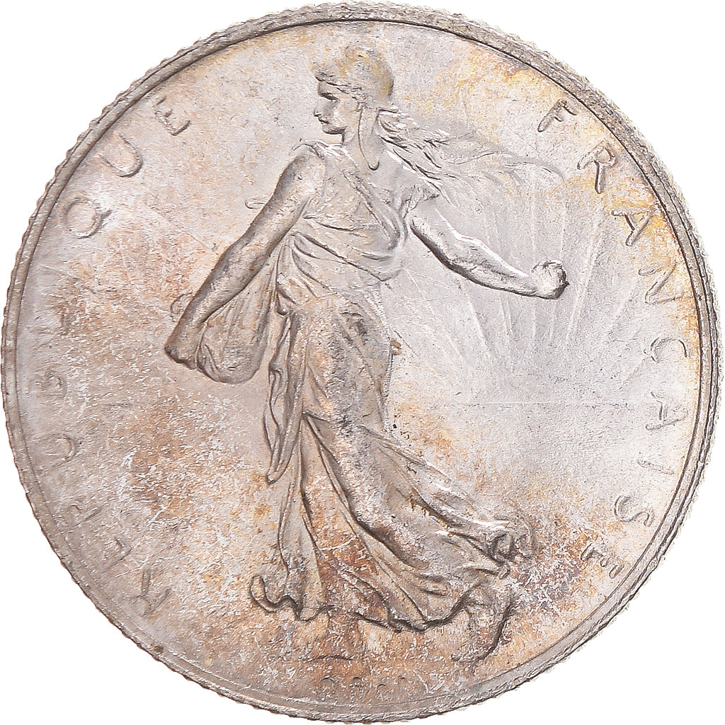 Coin, France, Semeuse, 2 Francs, 1915, Paris, MS(63), Silver, KM:845.1