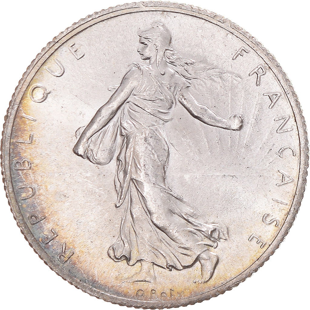 Coin, France, Semeuse, 2 Francs, 1917, Paris, MS(60-62), Silver, KM:845.1