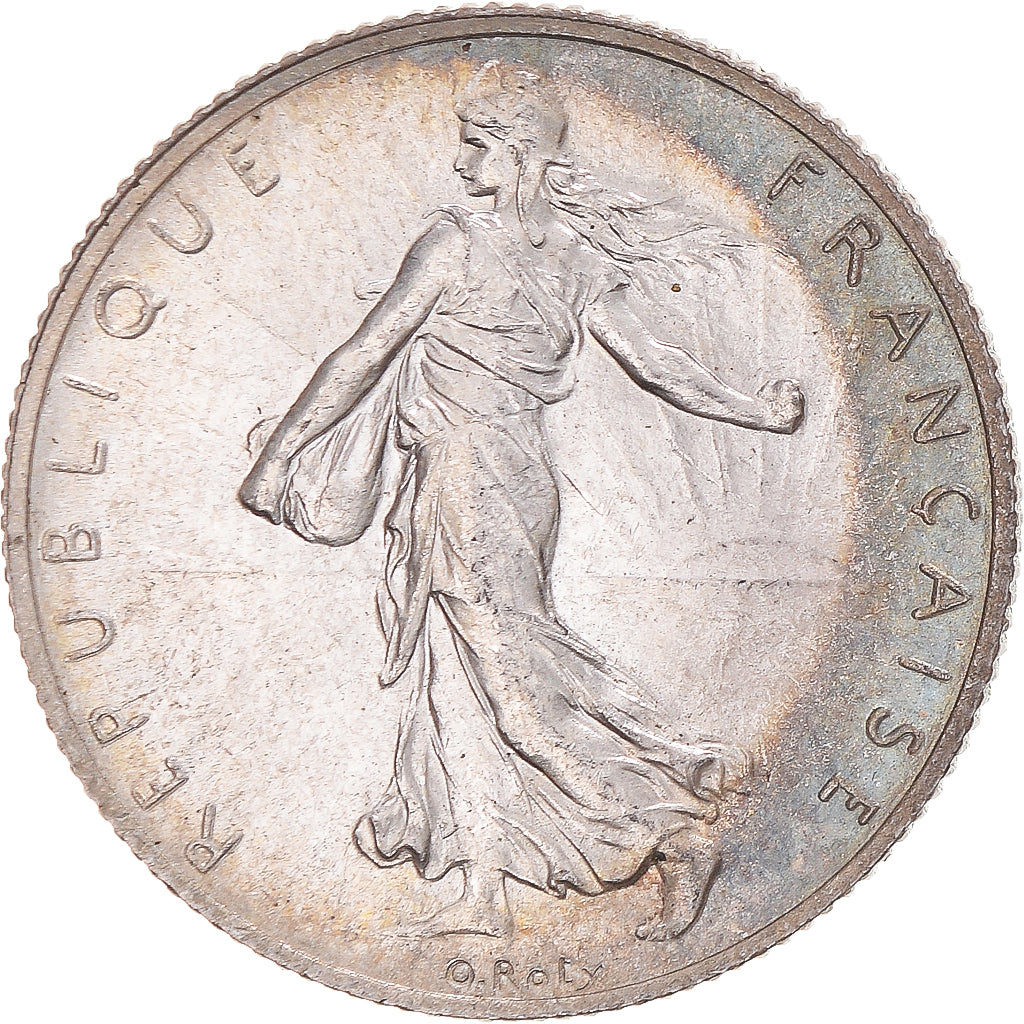 Coin, France, Semeuse, 2 Francs, 1918, Paris, MS(63), Silver, KM:845.1