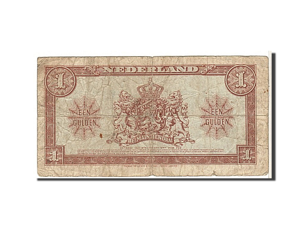 Netherlands, 1 Gulden, 1945, KM #70, VG(8-10), AB171926