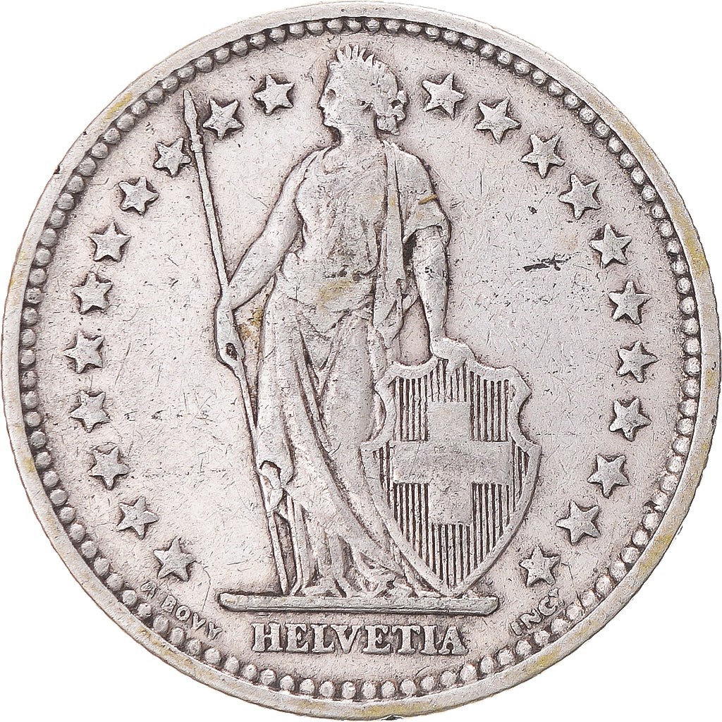 Coin, Switzerland, 2 Francs, 1905, Bern, EF(40-45), Silver, KM:21