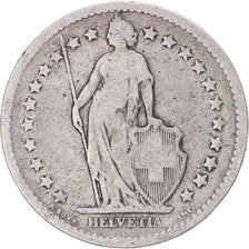 Coin, Switzerland, 2 Francs, 1878, Bern, VF(30-35), Silver, KM:21