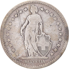 Coin, Switzerland, 2 Francs, 1886, Bern, VF(20-25), Silver, KM:21