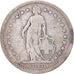 Coin, Switzerland, 2 Francs, 1886, Bern, VF(20-25), Silver, KM:21