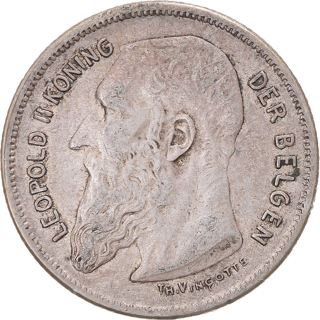Coin, Belgium, 2 Francs, 2 Frank, 1909, VF(30-35), Silver, KM:59