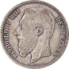 Coin, Belgium, Leopold II, 2 Francs, 2 Frank, 1867, VF(30-35), Silver, KM:30.2