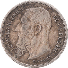 Coin, Belgium, 2 Francs, 2 Frank, 1904, VF(30-35), Silver, KM:59