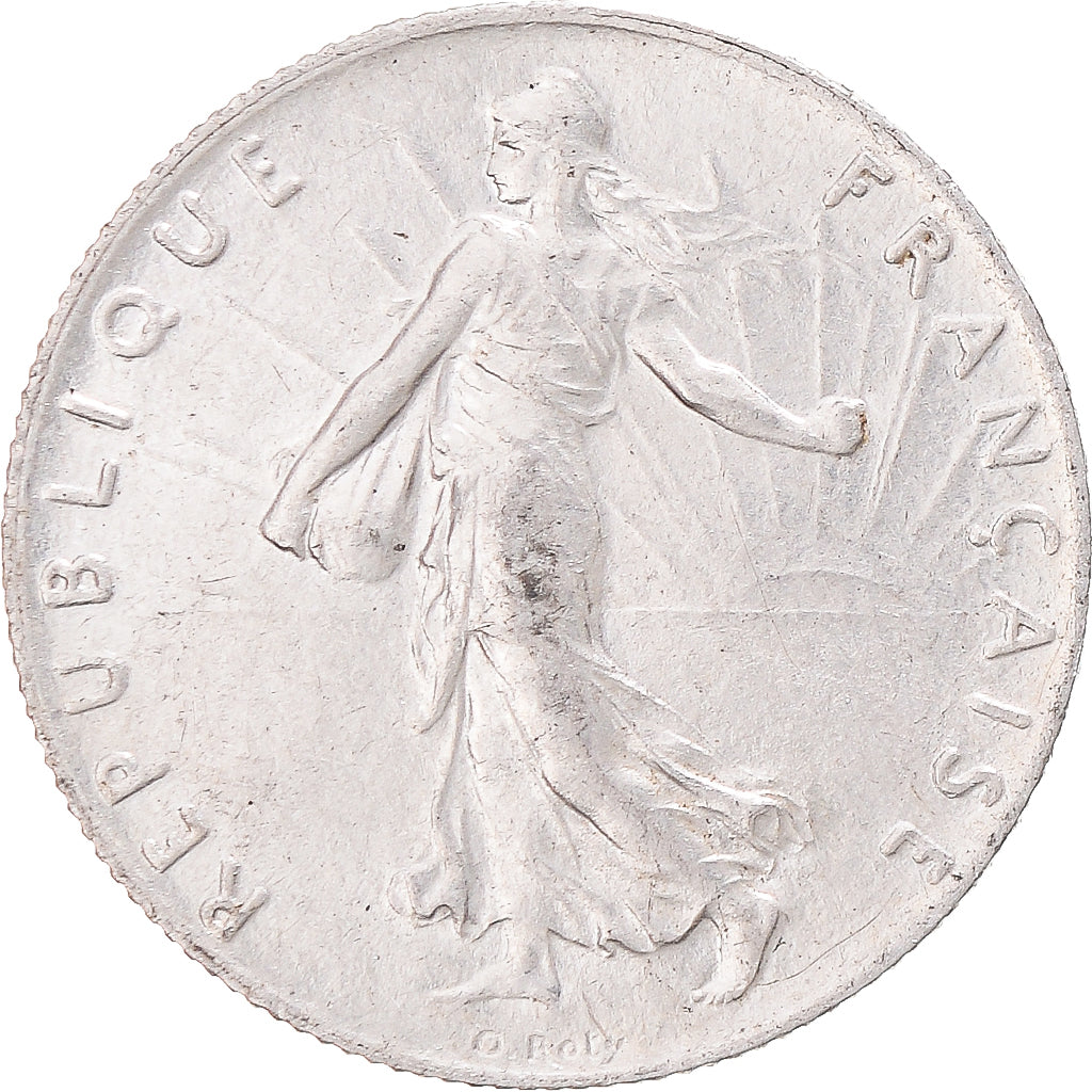 Moneta, Francja, Semeuse, 50 Centimes, 1914, Paris, MS(63), Srebro, KM:854