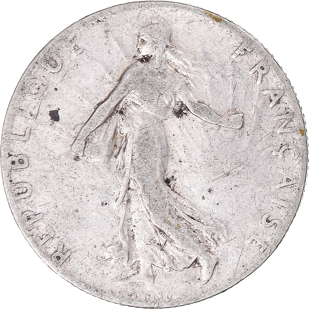 Moeda, França, Semeuse, 50 Centimes, 1905, Paris, VF(20-25), Prata, KM:854
