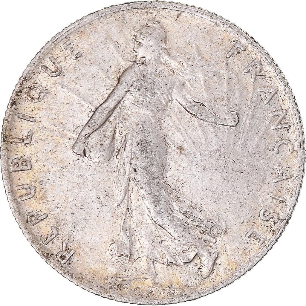 Munten, Frankrijk, Semeuse, 50 Centimes, 1907, Paris, ZF, Zilver, KM:854