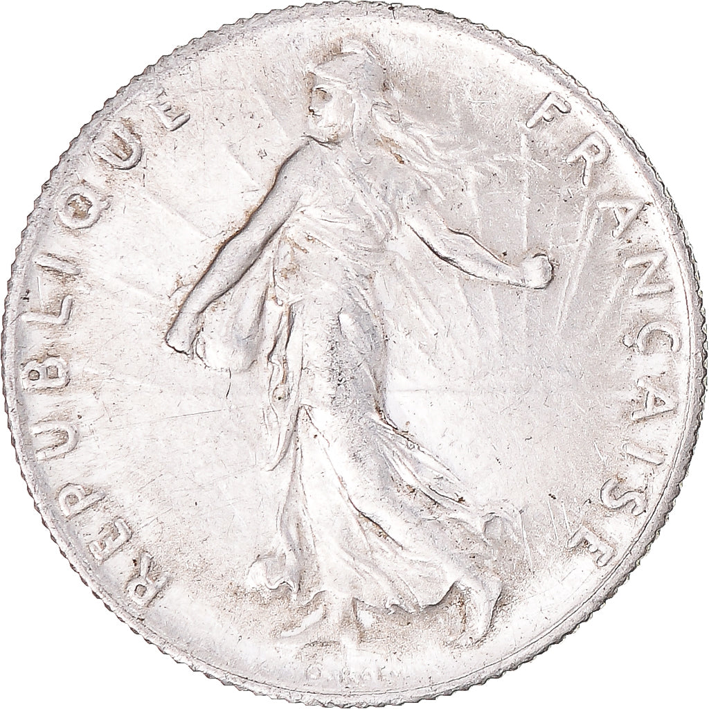 Munten, Frankrijk, Semeuse, 50 Centimes, 1916, Paris, PR, Zilver, KM:854
