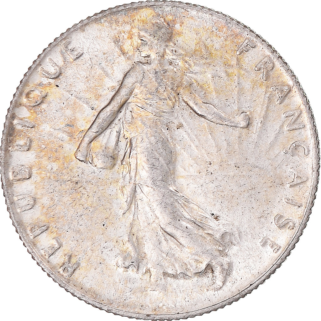 Coin, France, Semeuse, 50 Centimes, 1917, Paris, MS(63), Silver, KM:854