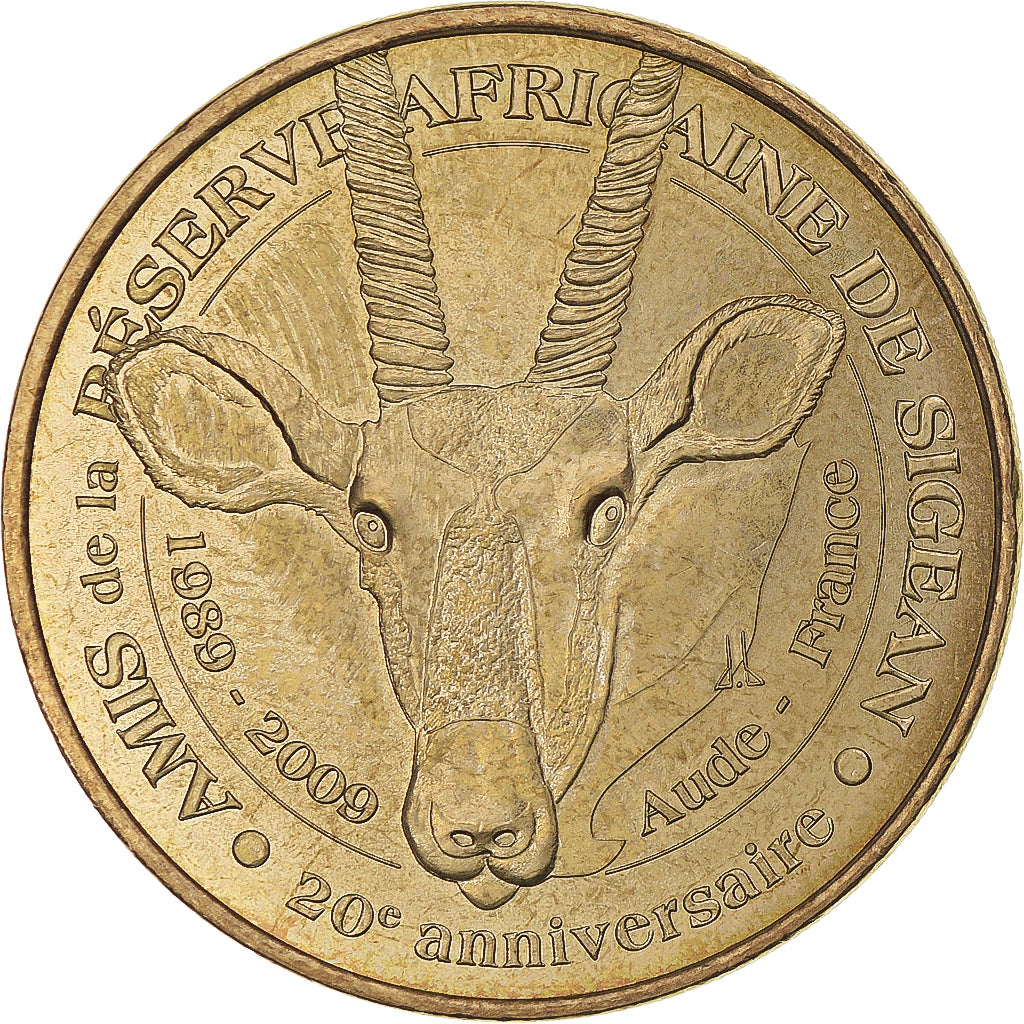 Francja, Token, Żeton turystyczny, Sigean - Réserve n°10, 2009, MDP, MS(63)