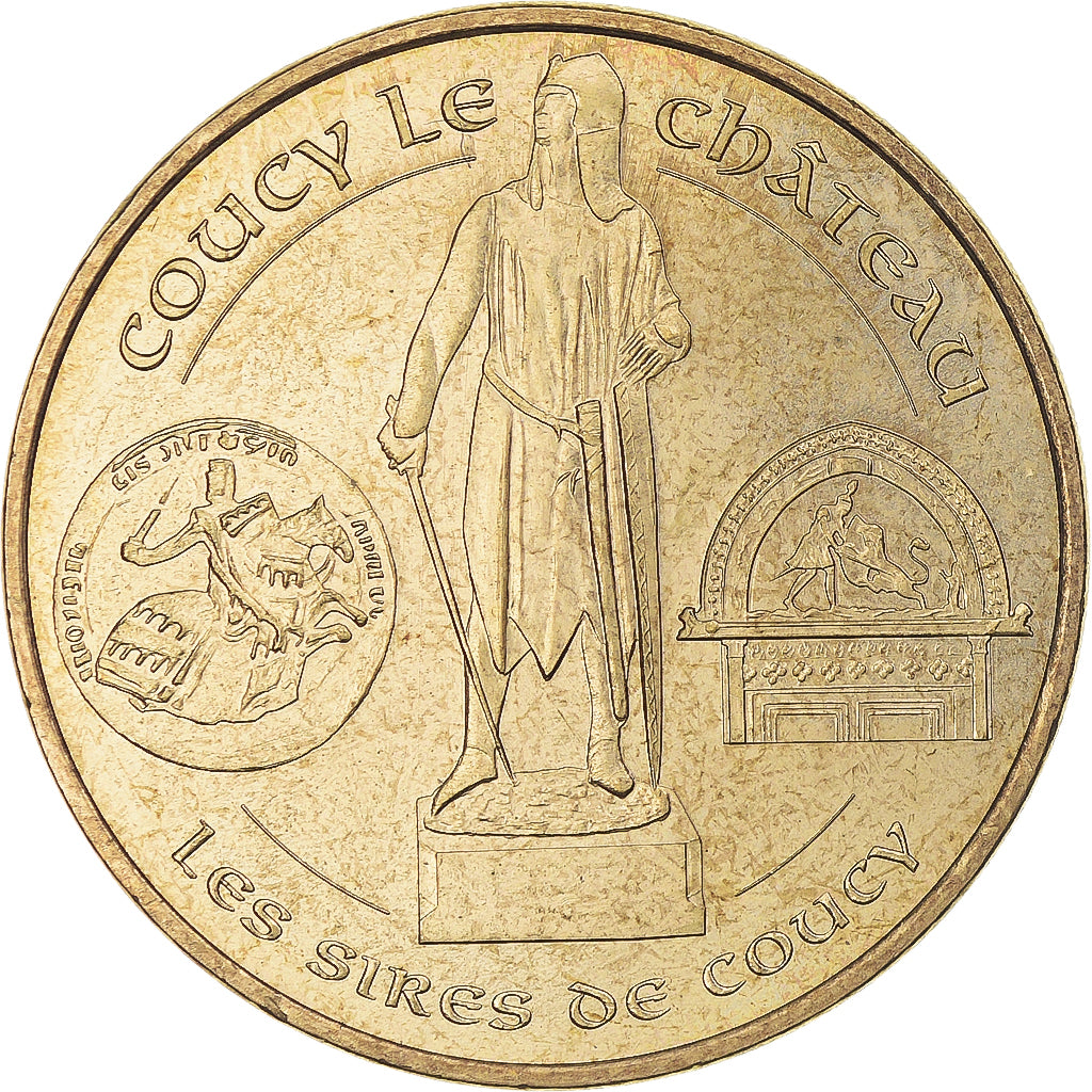 Frankreich, betaalpenning, Touristic token, Coucy - Château n°2, Arts &