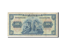Banknote, GERMANY - FEDERAL REPUBLIC, 10 Deutsche Mark, 1949, KM:16a, VF(20-25)