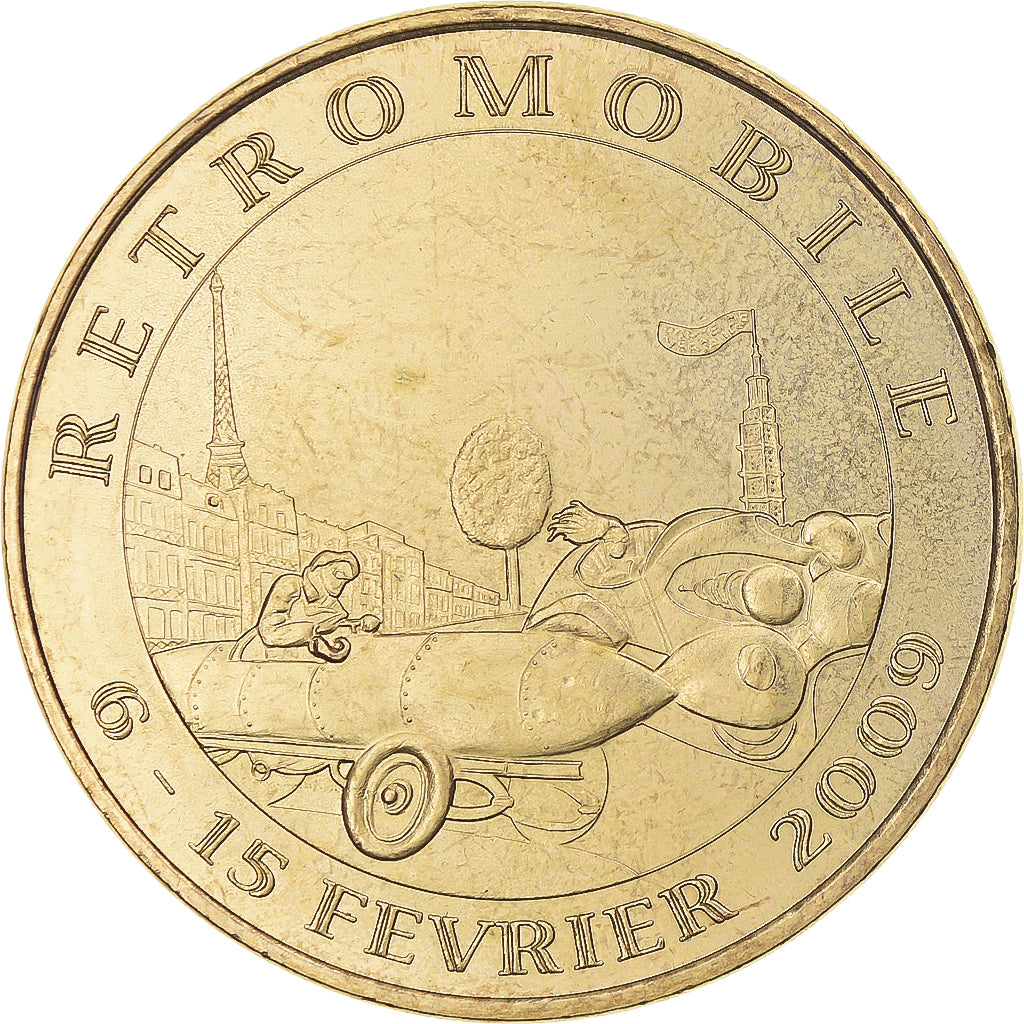 Frankreich, betaalpenning, Touristic token, Paris - Salon Retromobile, 2009
