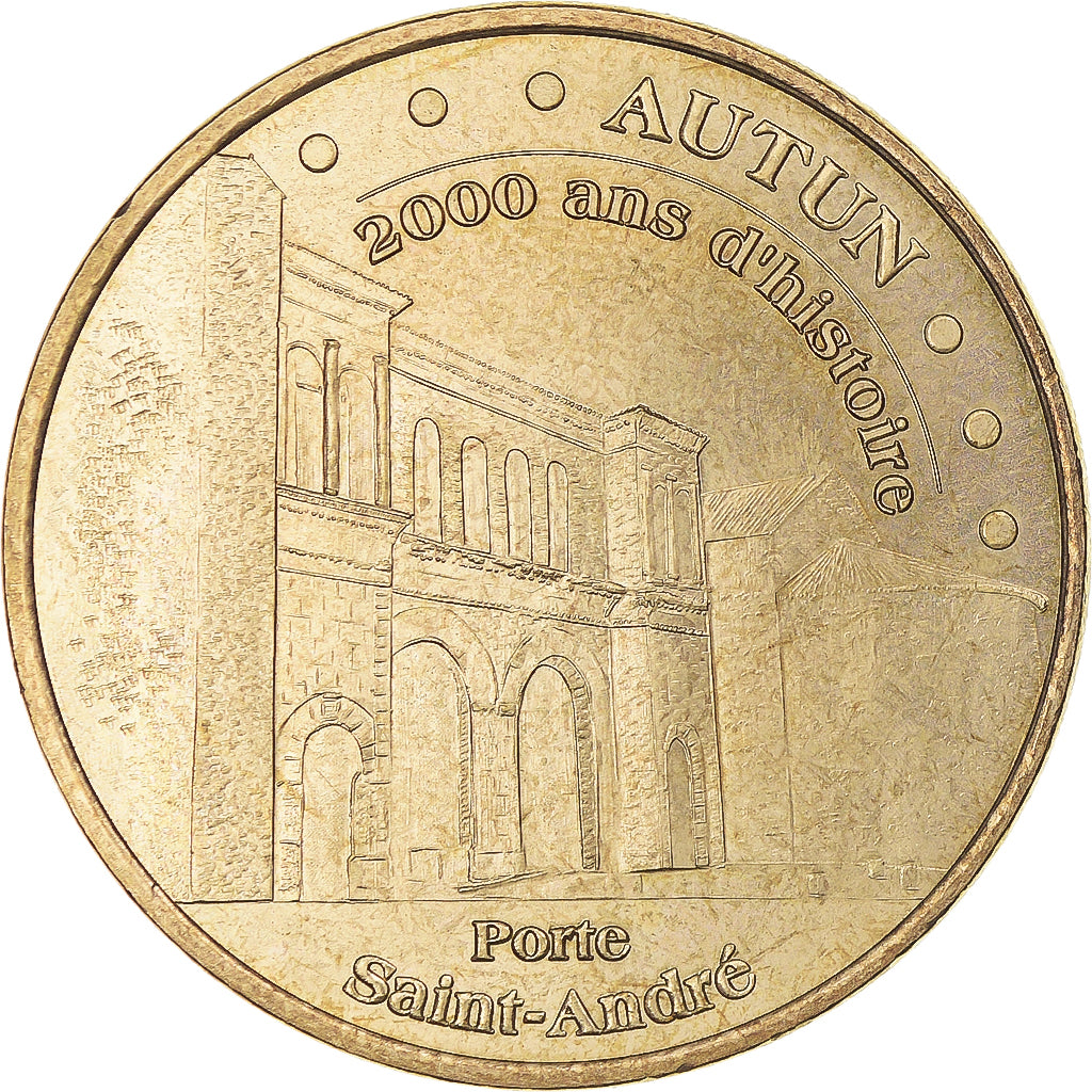 Francja, Token, Żeton turystyczny, 71/ Autun - Porte Saint-André, Sztuka i
