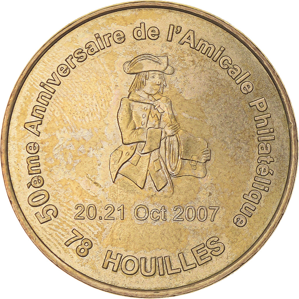 França, Token, Token turístico, Houilles - Amicale philatélique - 50 ans