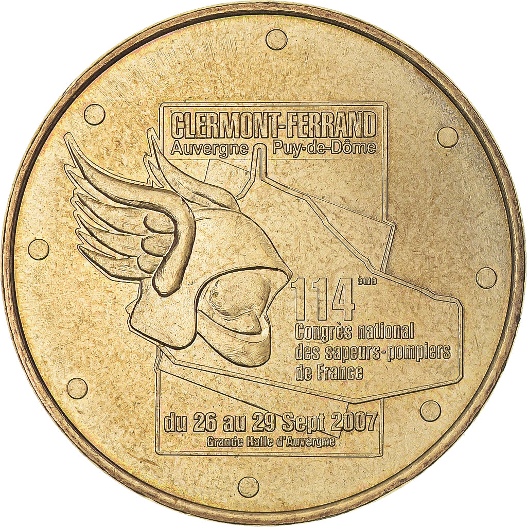 Francja, Token, Żeton turystyczny, 63/ Congrès des Pompiers - Clermont, 2007
