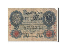 Billet, Allemagne, 20 Mark, 1914, KM:46b, TB