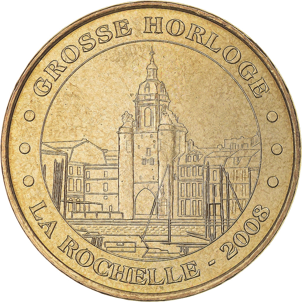 Frankreich, betaalpenning, Touristic token, La Rochelle - La grosse horloge