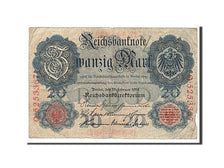 Billet, Allemagne, 20 Mark, 1914, KM:46b, TB