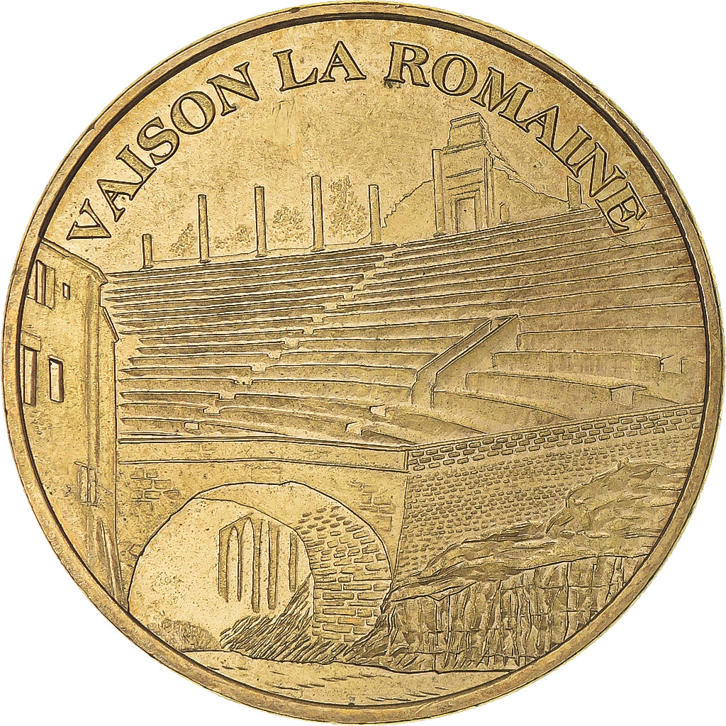 Francja, Token, Żeton turystyczny, Vaison-la-Romaine -  Le pont et le théâtre