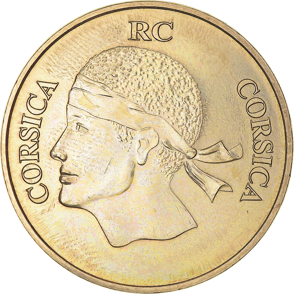 Francia, ficha, Touristic token, Ajaccio -  Corsica - La tête de Maure, 2007