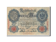 Banknote, Germany, 20 Mark, 1914, VF(20-25)