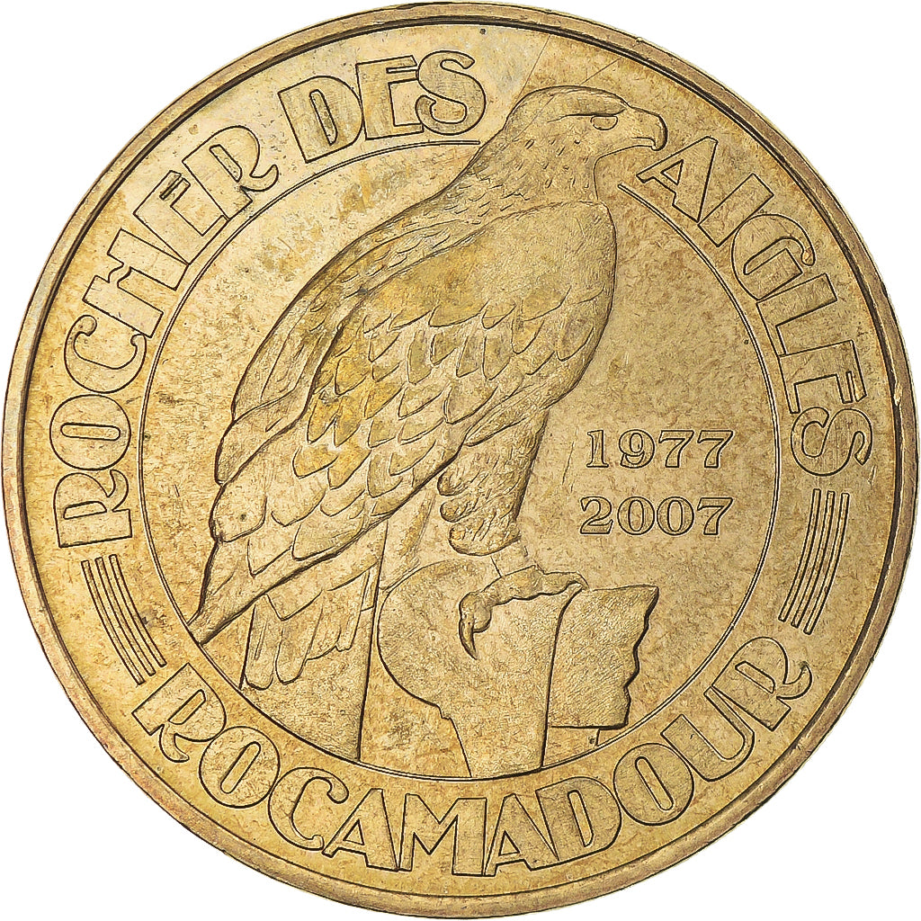 França, Token, Token turístico, Rocamadour -  Le Rocher des Aigles n°2, Artes