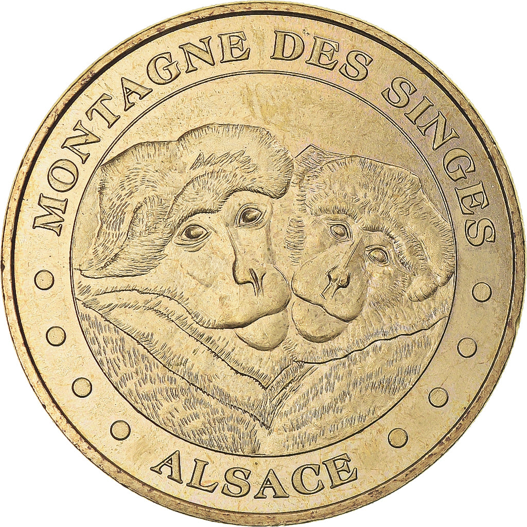Francia, ficha, Touristic token, Kintzheim - La Montagne aux Singes n°4, 2008