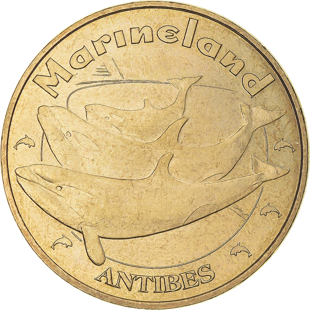 France, Jeton, Antibes -  Marineland n°5, 2008, MDP, SUP+, Cupro-nickel