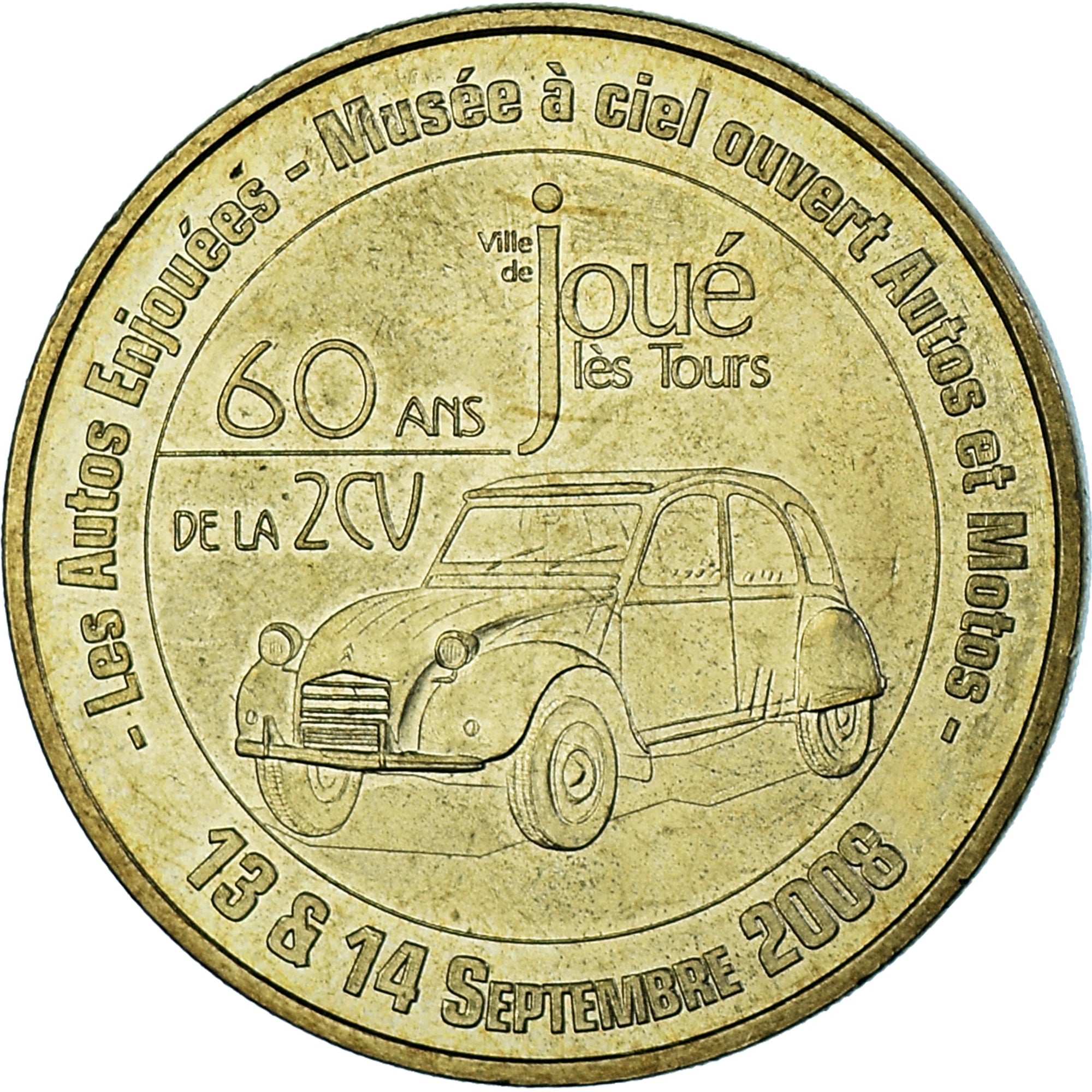 Francja, Token, Żeton turystyczny, Joué Les Tours - Musée à ciel ouvert des