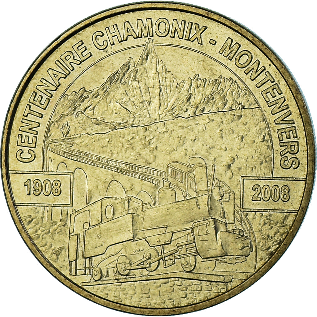 France, Token, Touristic token, Chamonix - Mont Blanc - Centenaire du
