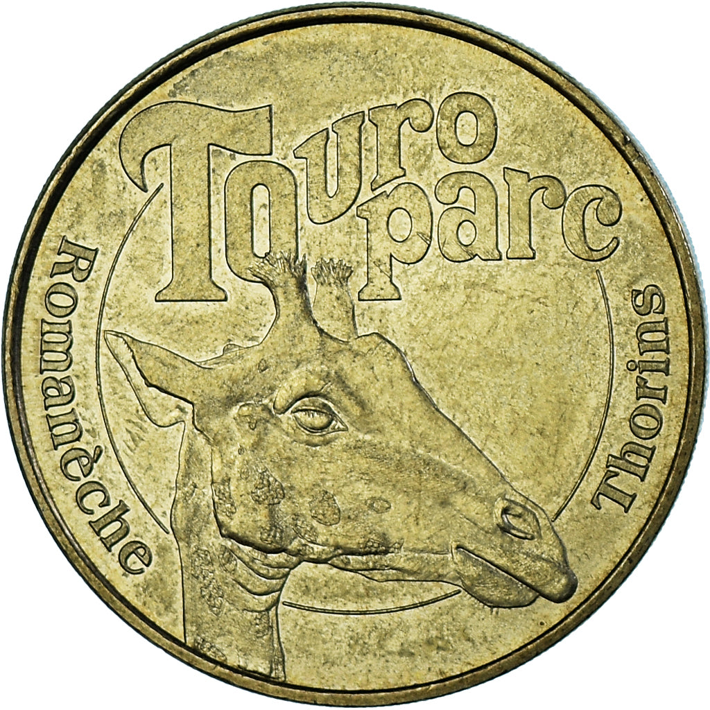 France, Token, Touristic token, 71 ROMANECHE-THORINS Touroparc, Girafe, 2008