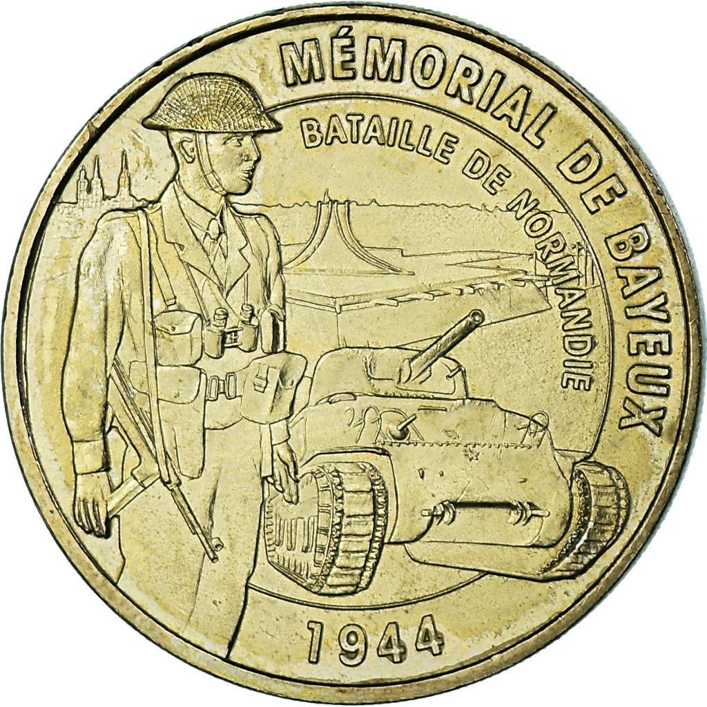 France, Token, Touristic token, Bayeux - Mémorial n°2, Arts & Culture, 2008