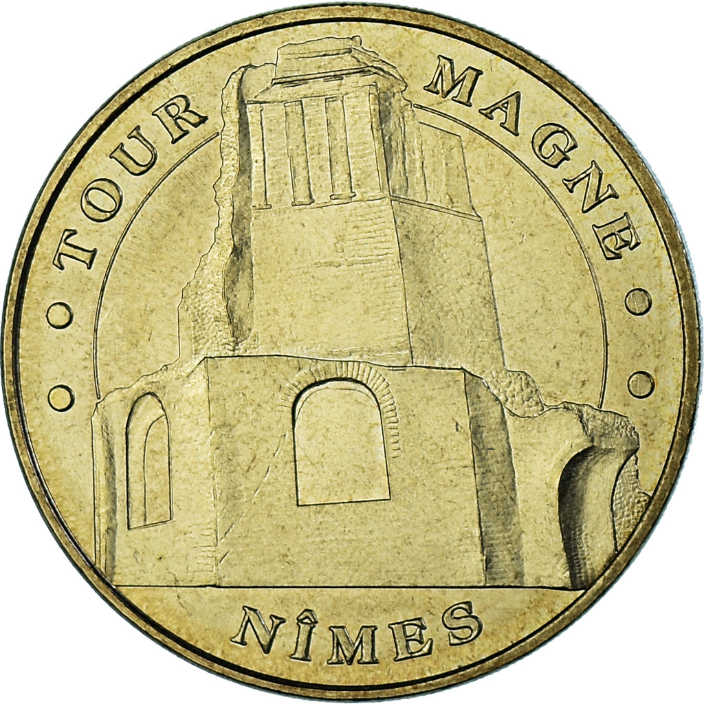 France, Token, Touristic token, Nîmes - La Tour Magne, Arts & Culture, 2008