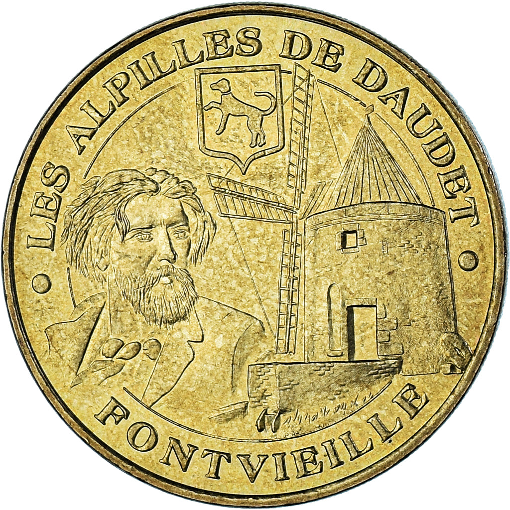France, Token, Touristic token, 13/ Alpilles de Daudet - Fontvieille, Arts &