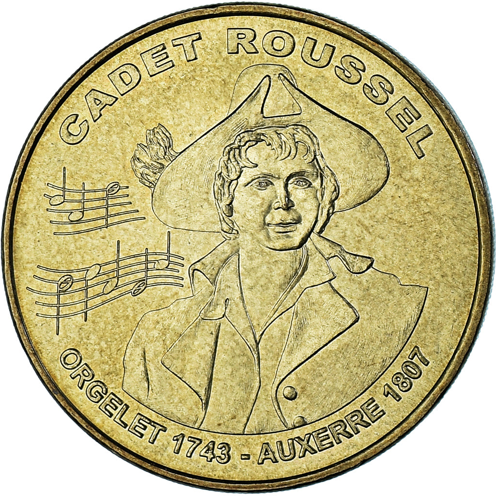 Francia, ficha, Touristic token, Auxerre - Cadet Roussel - Buste, Arts &