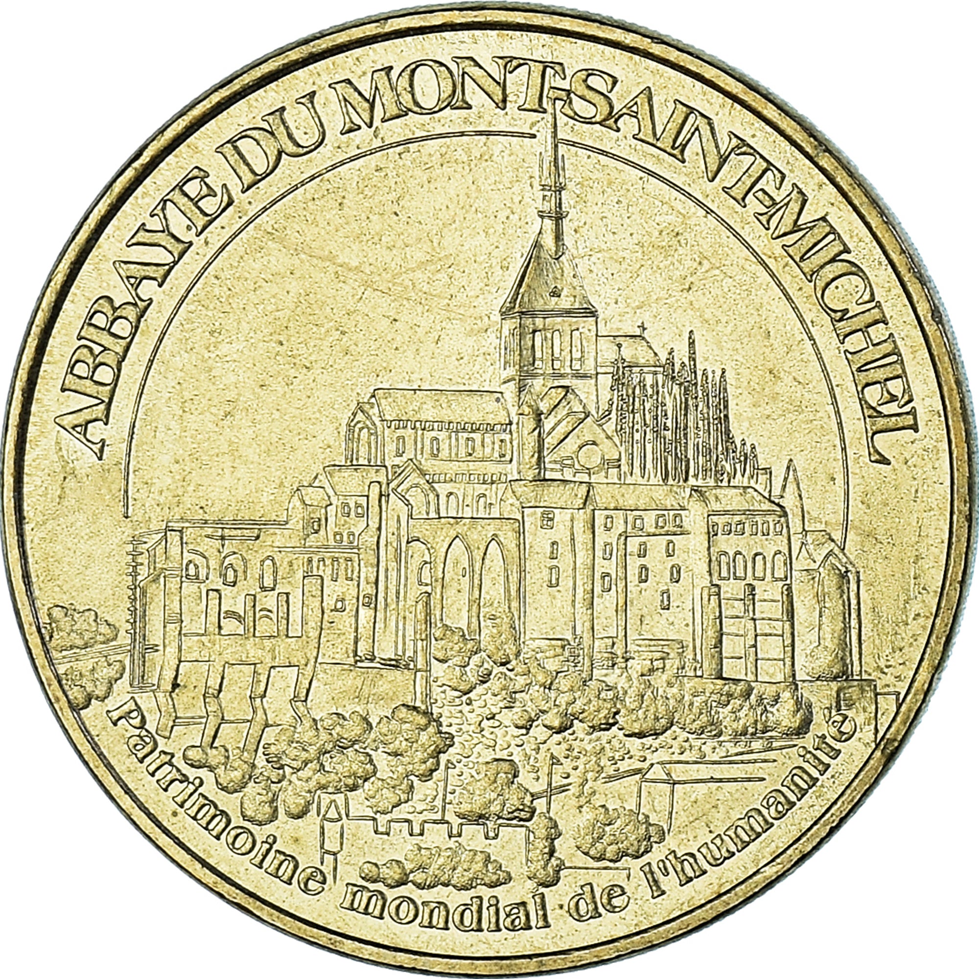 France, Token, Tourist Token, 50/ Abbaye du Mont-Saint-Michel, 2008, Monnaie de