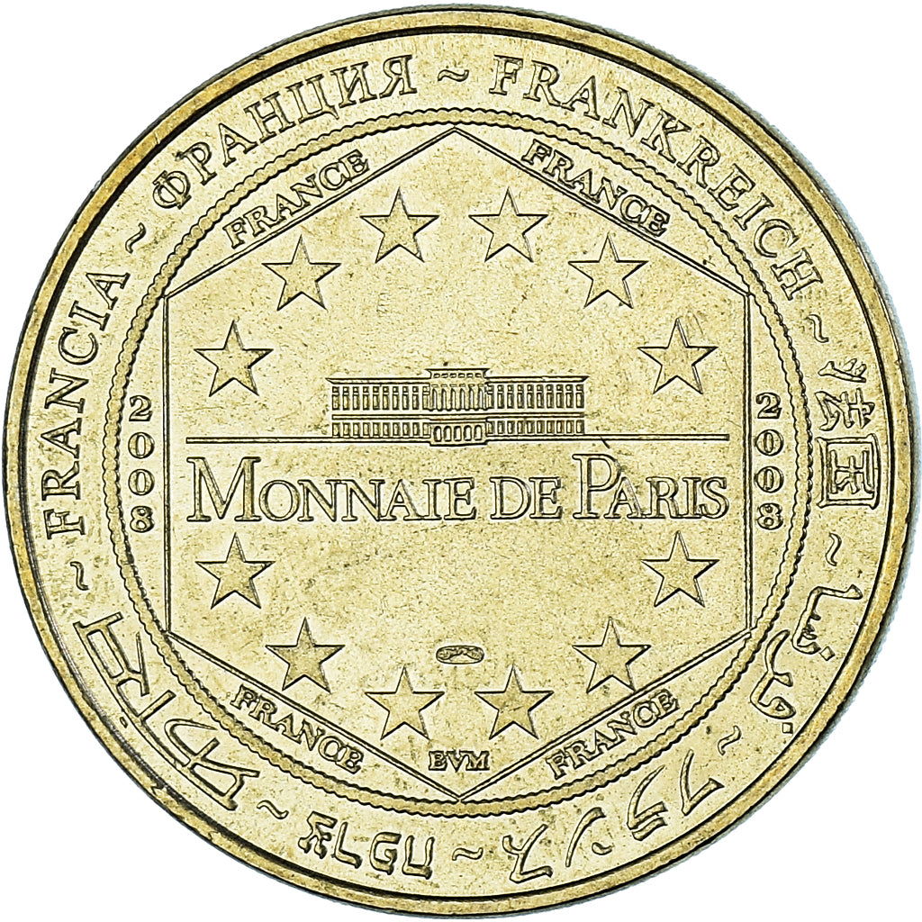 France, Token, Tourist Token, 50/ Abbaye du Mont-Saint-Michel, 2008, Monnaie de